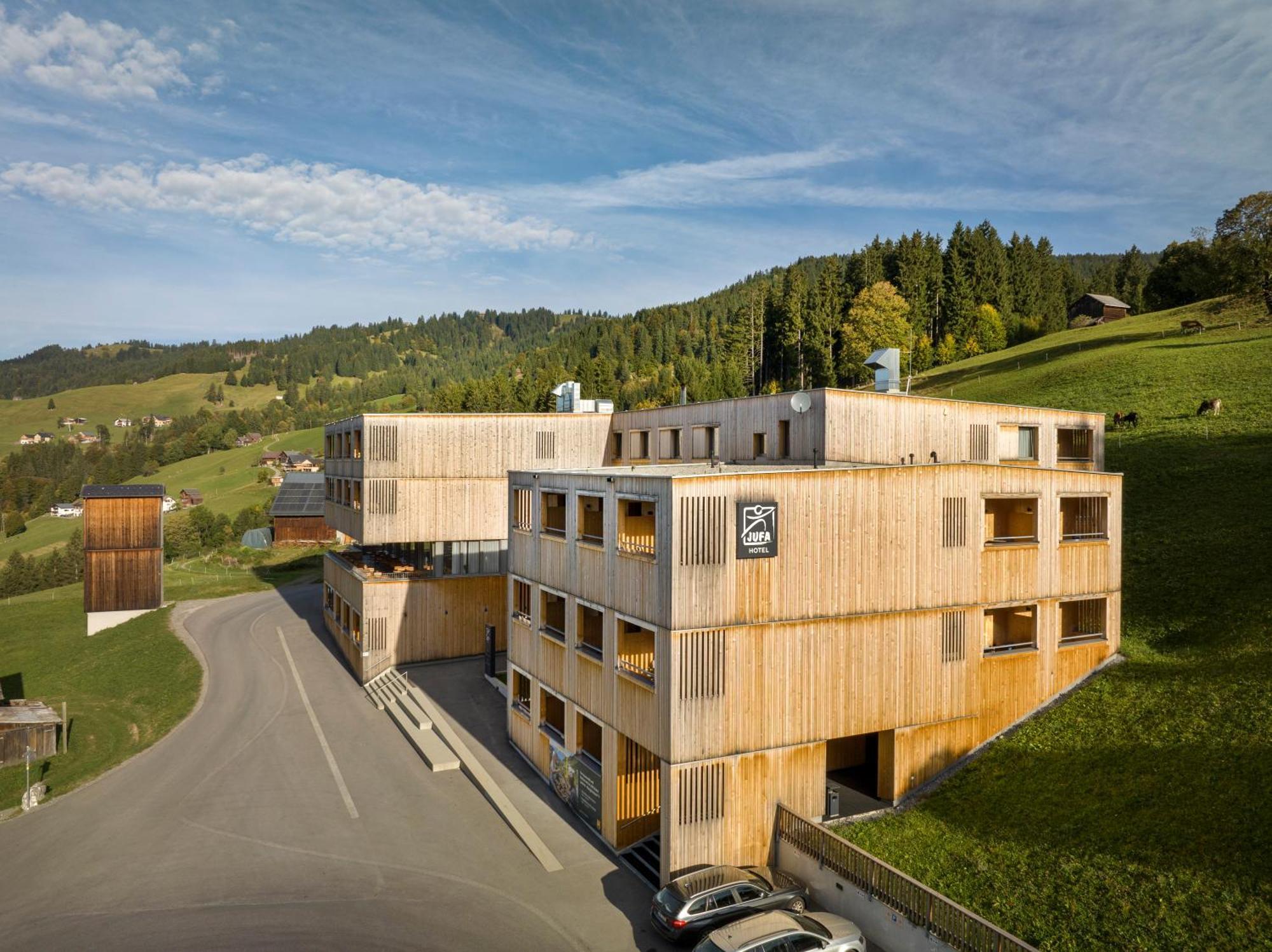 Jufa Hotel Laterns - Klangholzhus Exteriör bild